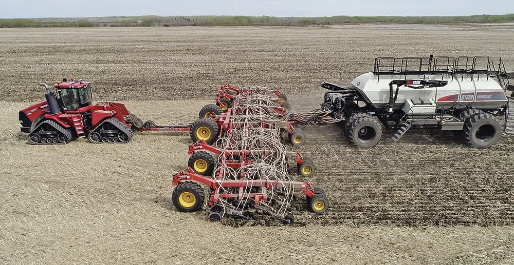 Seeder in the field that needs a Rayzor